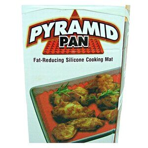 Pyramid Pan Fat Reducing Silicone Cooking Mat For Oven Large Size 16.25x11.5 in